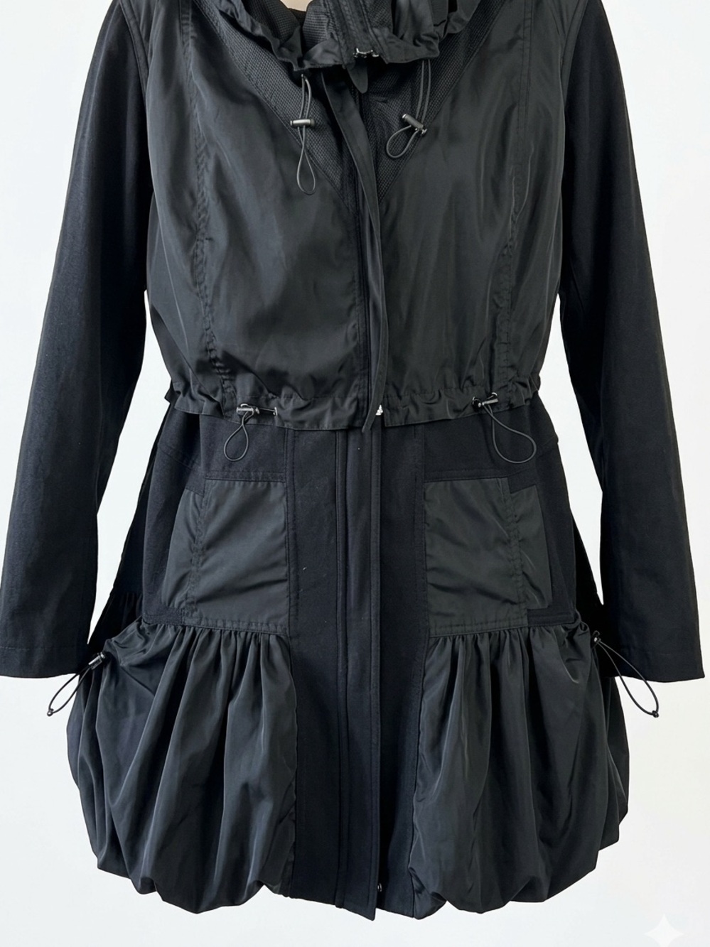 Raffinalla Lagenlook-style Utility Jacket with Bubble Hem